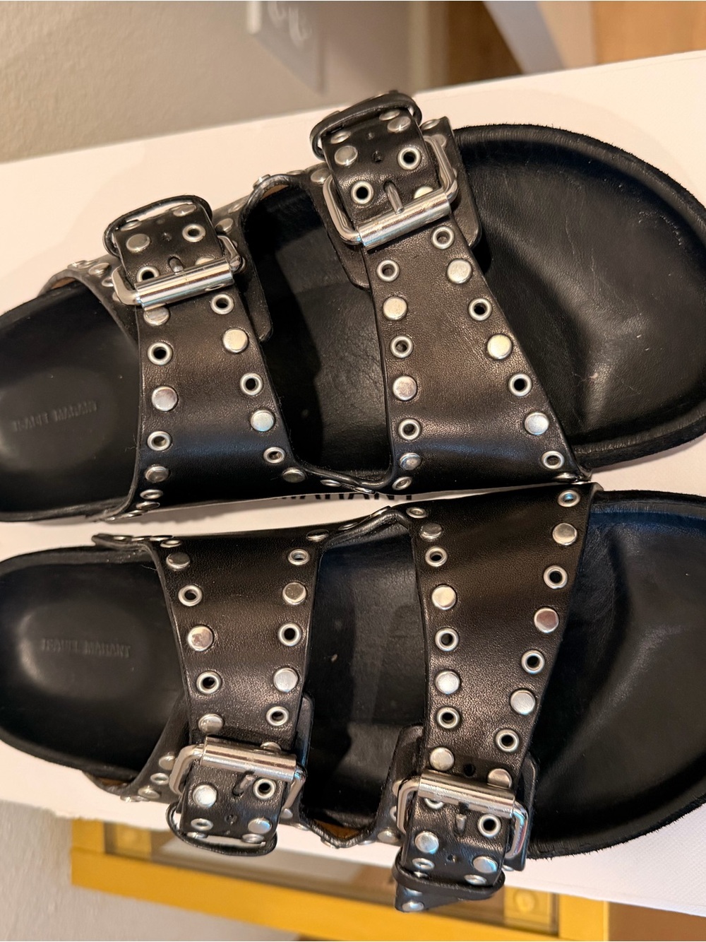 Isabel Marant Lennyo Black Studded Sandals, 39 - Picture 3 of 12